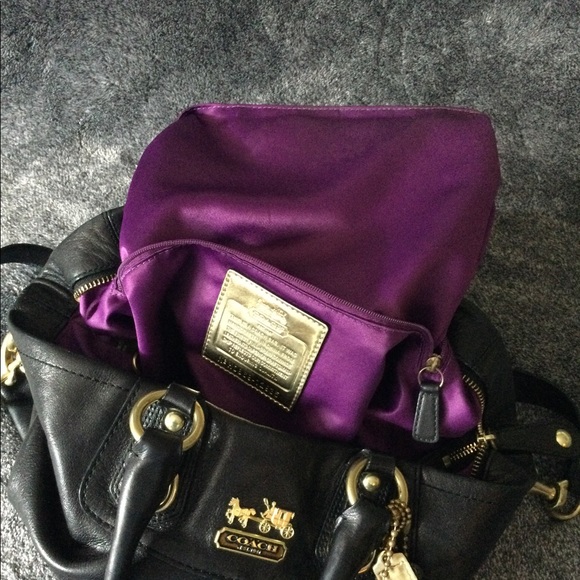 Coach black leather convertible shoulder bag - Picture 7 of 16